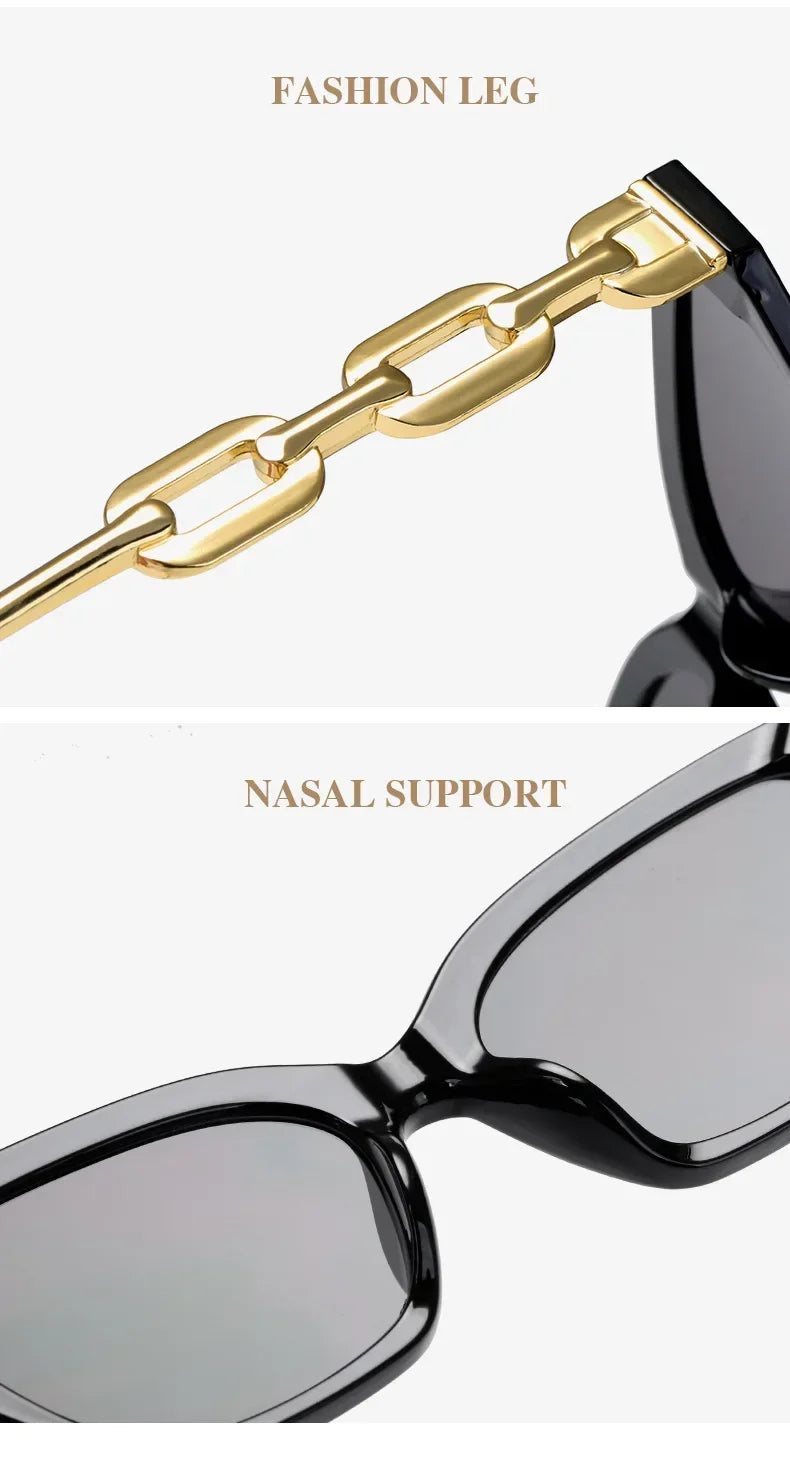 Women Vintage Brand Designer Black Sun Glasses UV400 Luxury Cat Eye