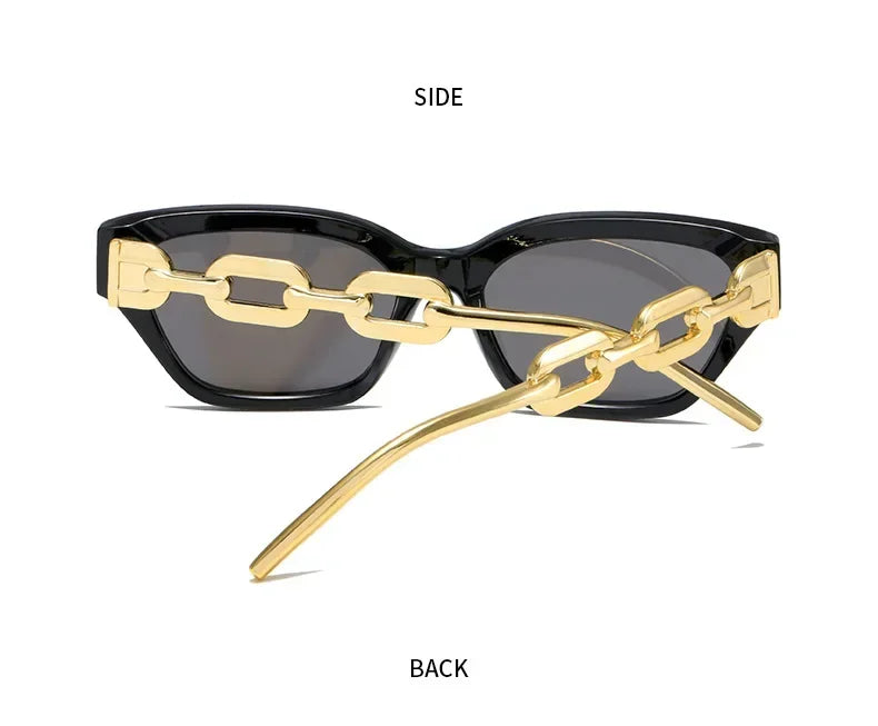 Women Vintage Brand Designer Black Sun Glasses UV400 Luxury Cat Eye