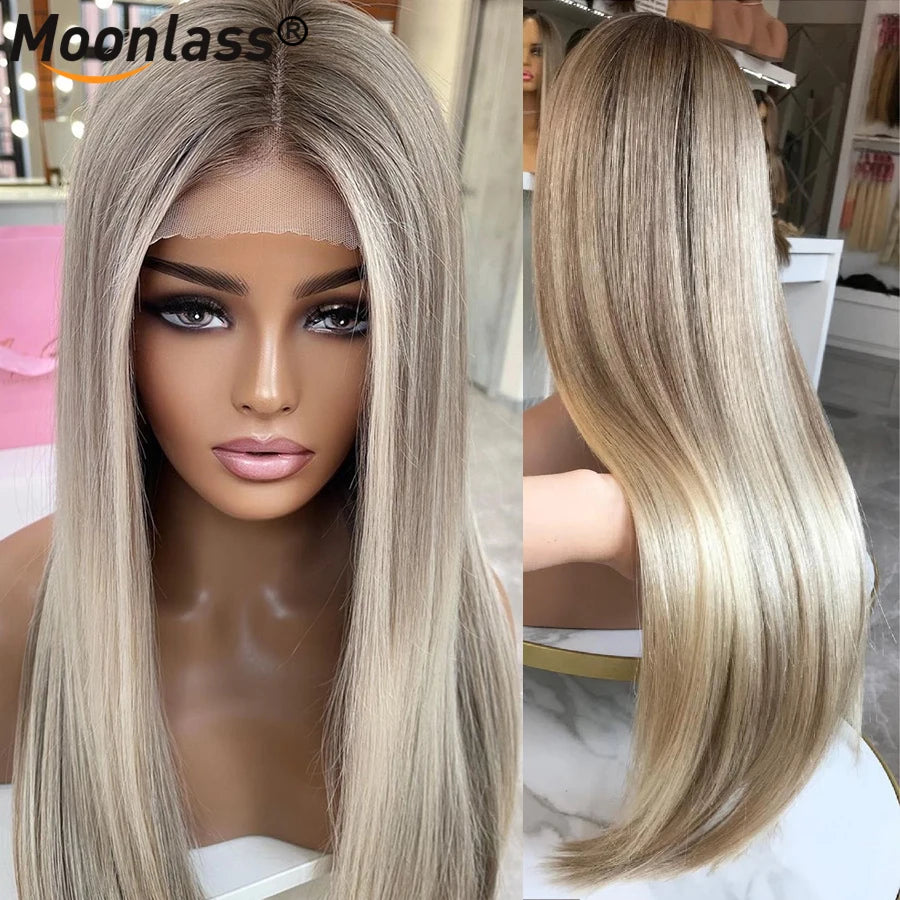 Human Hair Wigs 180% Density Preplucked Brazilian Remy Hair Wigs 13x6