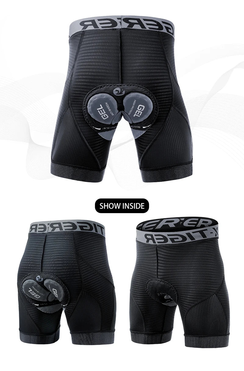 Cycling Underwear Shorts 5D Padded Sports Riding Bike Bicycle MTB Liner