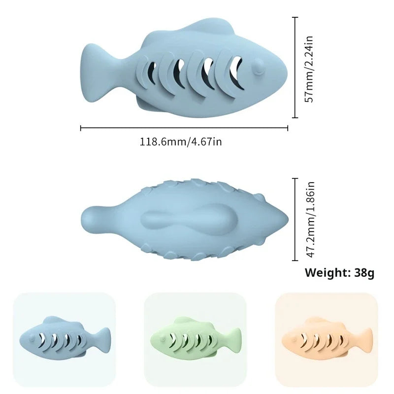 Cat Mint Bite-Resistant Silicone Toy – Fun and Healthy Playtime for Your Feline Friend