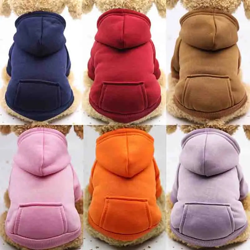 Winter Dog Hoodie – Soft Fleece Jacket for Small and Medium Dogs