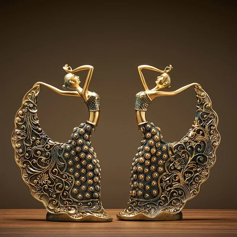 RegalPlume – The Graceful Peacock Dancer Home Deco