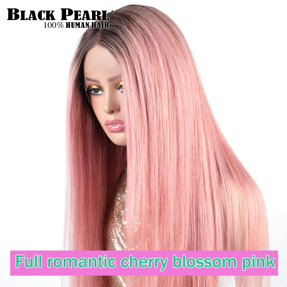Human Hair Preplucked Wigs Straight Lace Front For Women Brazilian