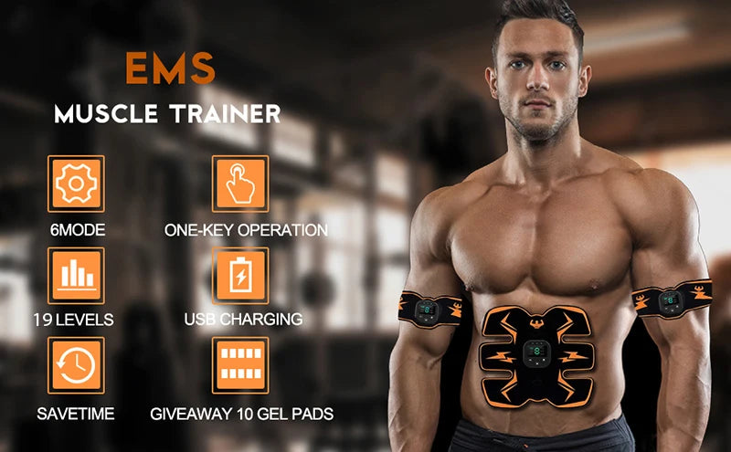 Wireless Muscle Stimulator Fitness Trainer Abdominal FitStim Pro