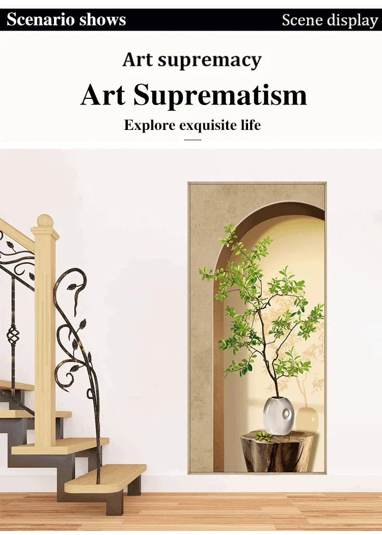 Modern Light and Shadow Wall Painting