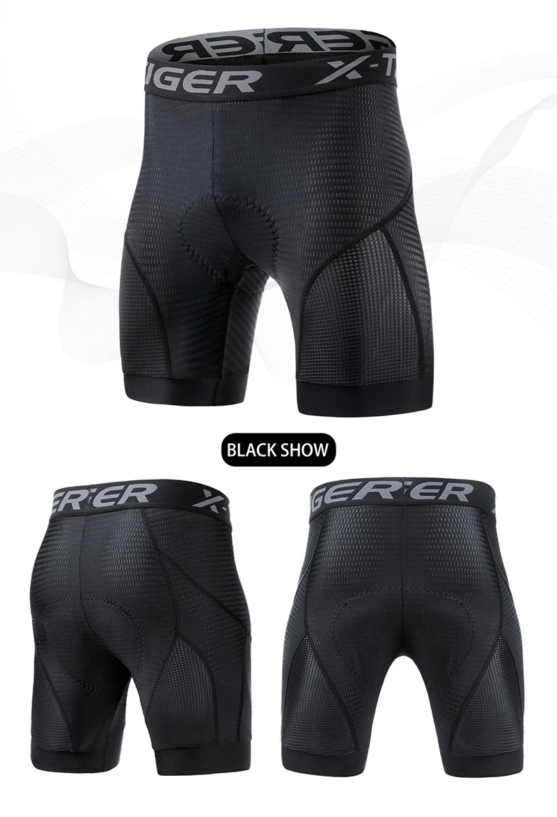 Cycling Underwear Shorts 5D Padded Sports Riding Bike Bicycle MTB Liner