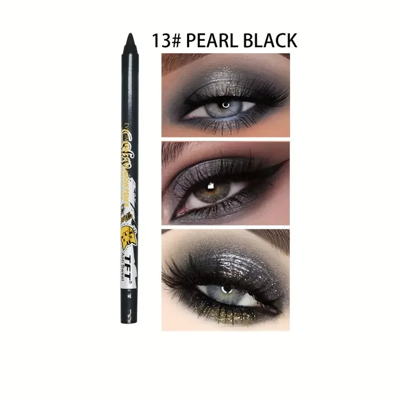 Pearly Glitter Colorful Eyeshadow and Eyeliner Gel Pen - Waterproof