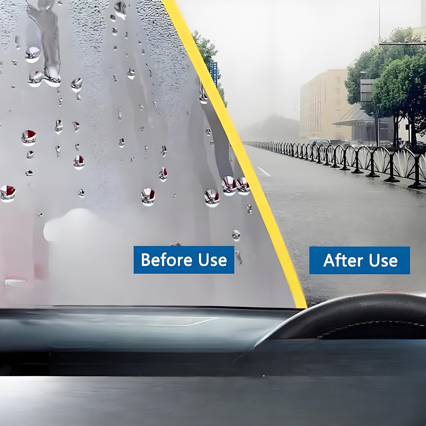Car Glass Anti-Fog Wipes & Rain Repellent