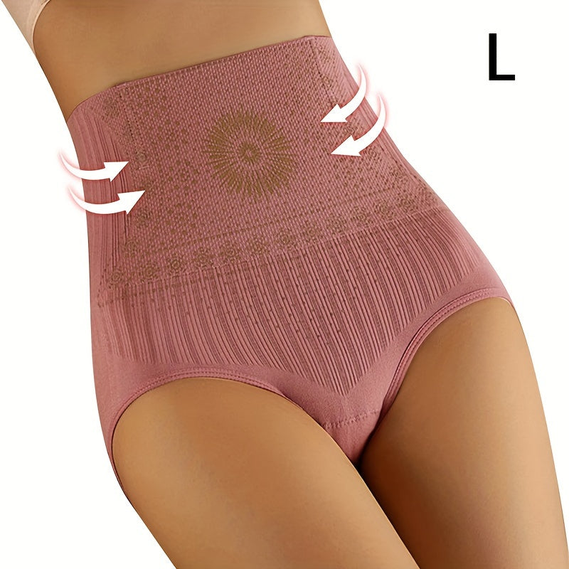 Seamless High-Waist Shapewear Panties - Breathable, Tummy Control Underwear for Fitness & Training