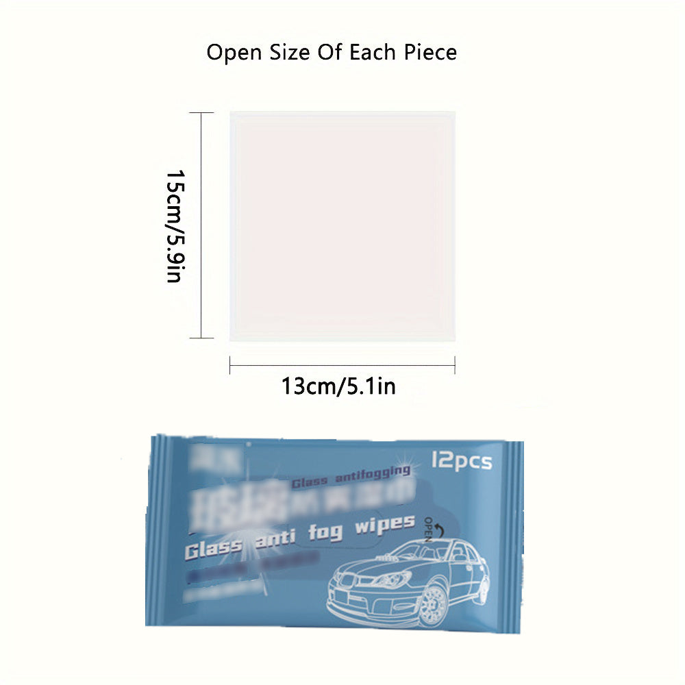 Car Glass Anti-Fog Wipes & Rain Repellent