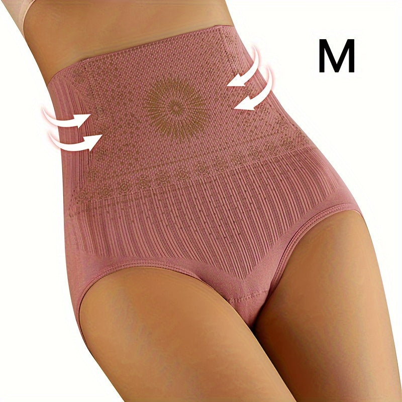 Seamless High-Waist Shapewear Panties - Breathable, Tummy Control Underwear for Fitness & Training