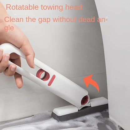 Mini Sponge Mop with Replaceable Head, Hand-Free Portable Multifunctional Cleaning Tool for Desk, Car, Bathroom, Windows, and Glass - Super Absorbent, Ideal for Back-to-School Cleaning Supplies, Made of Durable Plastic