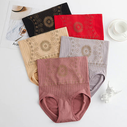 Seamless High-Waist Shapewear Panties - Breathable, Tummy Control Underwear for Fitness & Training