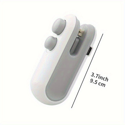 SealPro 2-in-1 Rechargeable Handheld Plastic Bag Resealer