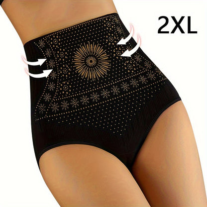 Seamless High-Waist Shapewear Panties - Breathable, Tummy Control Underwear for Fitness & Training