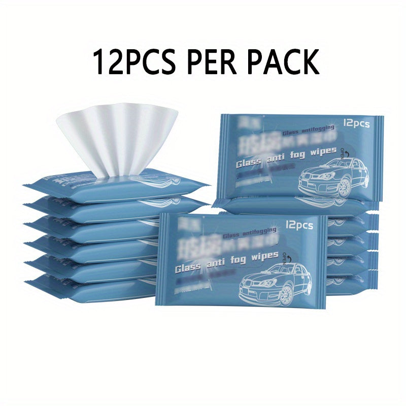 Car Glass Anti-Fog Wipes & Rain Repellent