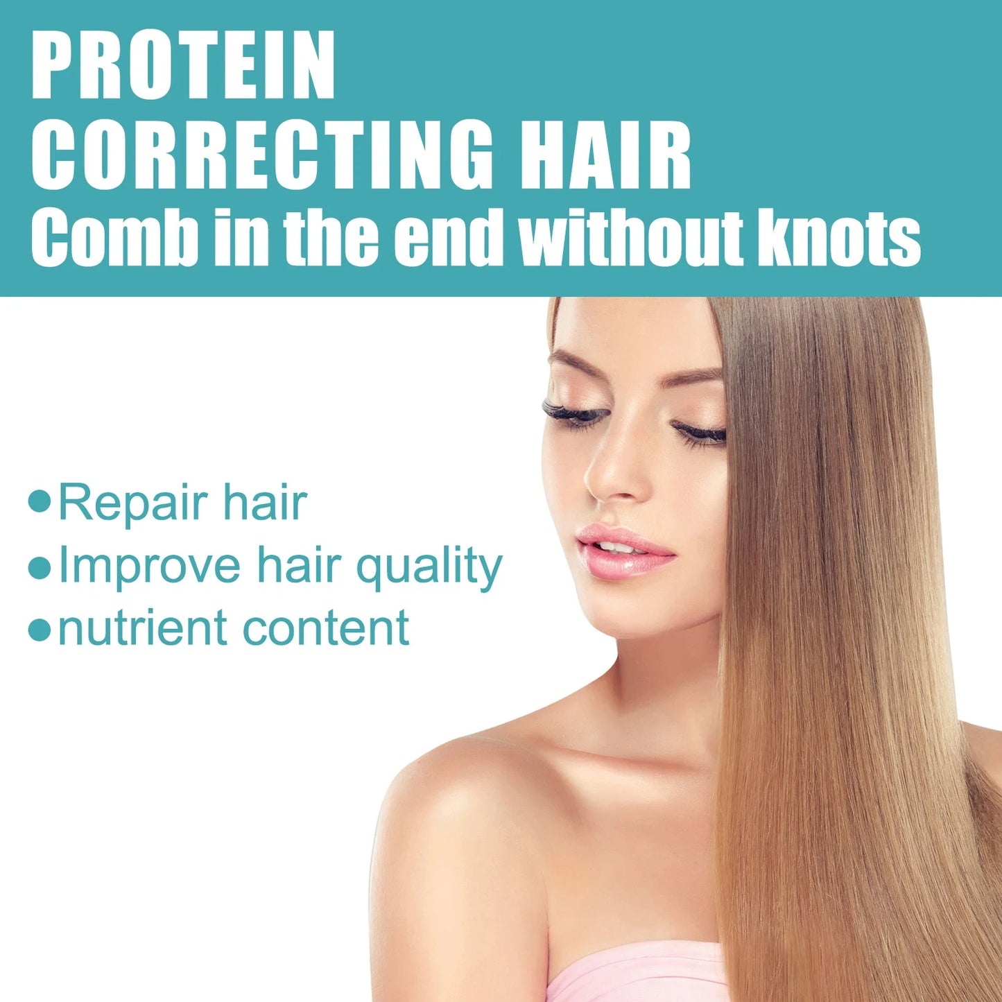Protein Hair Cream Straightening Treatment Keratin Hair Care Cream Anti Frizz Smooth Silky
