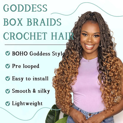Goddess Box Braids Crochet Hair