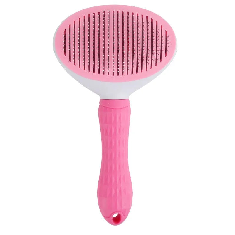 Pet Hair Removal Comb – Stainless Steel Grooming Brush for Dogs and Cats
