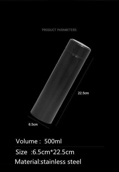 AIZINZUN Smart Display Vacuum Water Bottle – 500ML