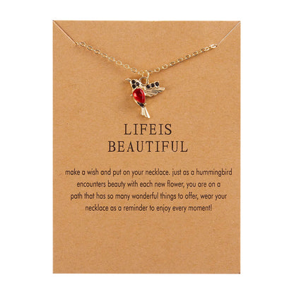 Unique Little Bird Drop Long Hanging Hummingbird  Earring Jewelry