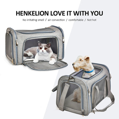 PawVoyage Cat Pet Carriers Dog Travel Bags Airline Transport For Small Dogs Cats Outgoing