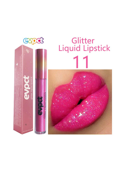 Waterproof Diamond Shimmer Glitter Lip Gloss 18 Colors