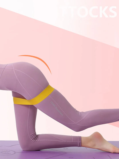 Portable Fitness Workout Equipment Rubber Resistance Bands Yoga Gym Elastic Gum Strength Pilates