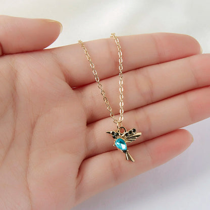 Unique Little Bird Drop Long Hanging Hummingbird  Earring Jewelry