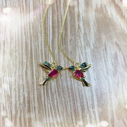 Unique Little Bird Drop Long Hanging Hummingbird  Earring Jewelry