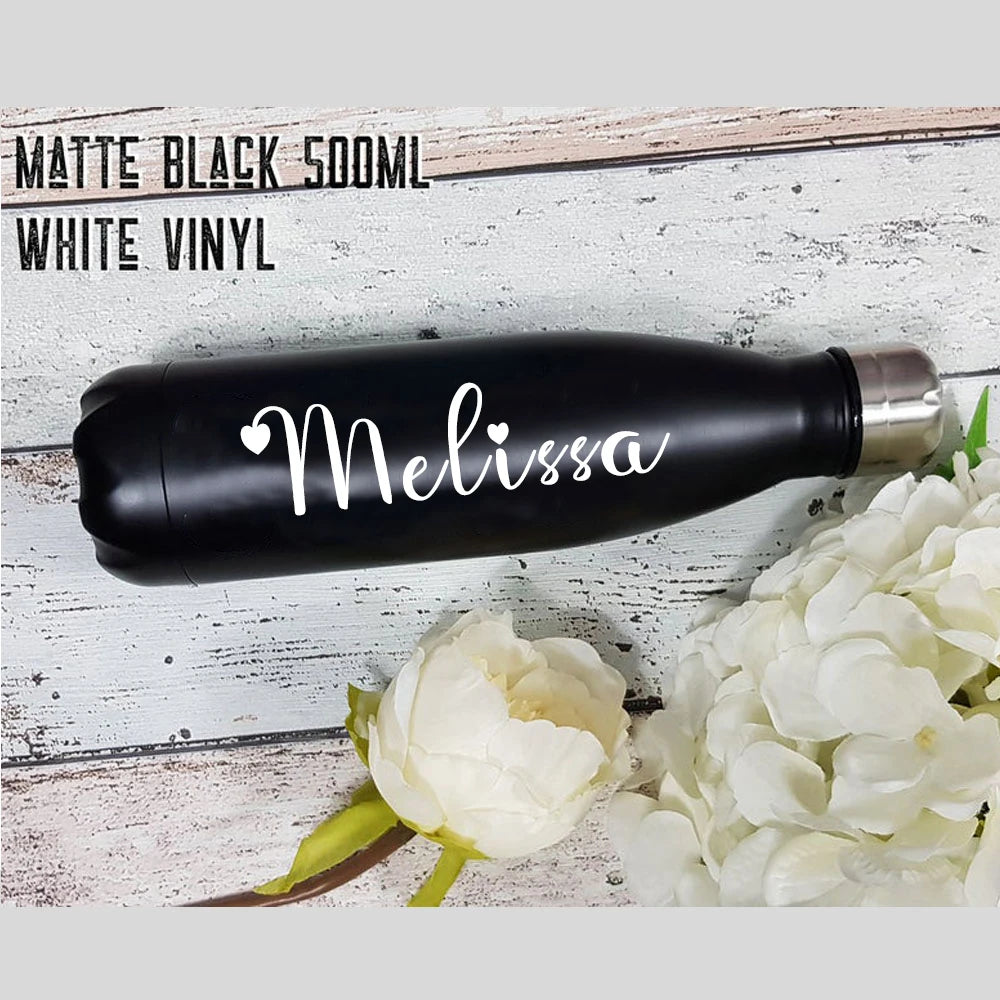 Personalized Stainless Steel Water Bottle - Bridesmaid Gift Thermos