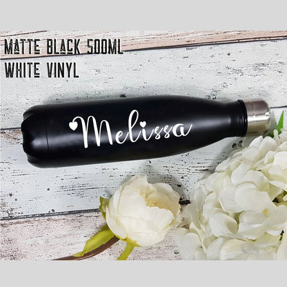 Personalized Stainless Steel Water Bottle - Bridesmaid Gift Thermos