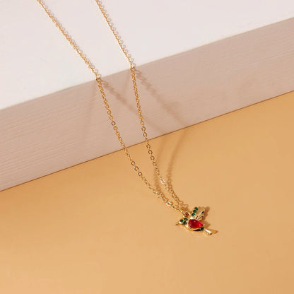 Unique Little Bird Drop Long Hanging Hummingbird  Earring Jewelry