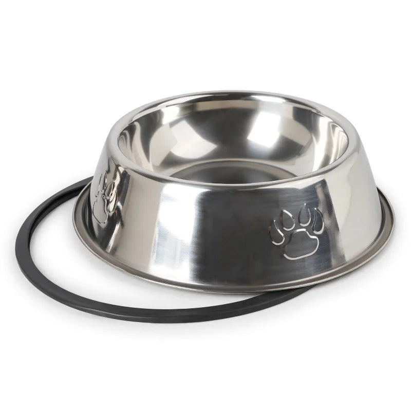 Quality Paw Stainless Steel Pet Dog Bowl Feeder Skidproof Anti-ant Shape Cat Dog Bowls