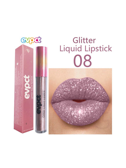 Waterproof Diamond Shimmer Glitter Lip Gloss 18 Colors