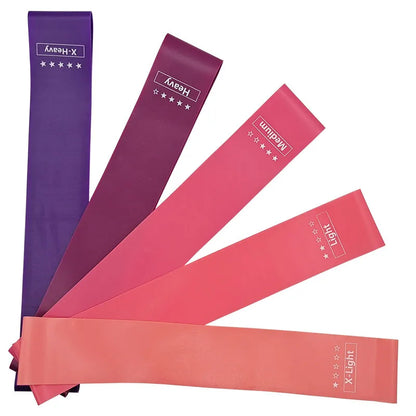 Portable Fitness Workout Equipment Rubber Resistance Bands Yoga Gym Elastic Gum Strength Pilates