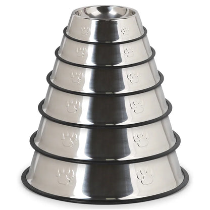 Quality Paw Stainless Steel Pet Dog Bowl Feeder Skidproof Anti-ant Shape Cat Dog Bowls