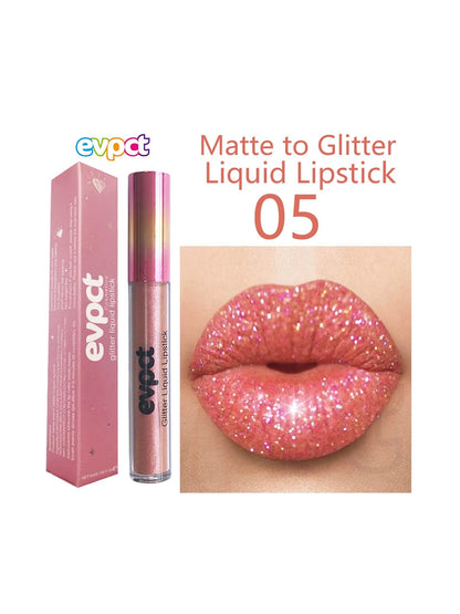 Waterproof Diamond Shimmer Glitter Lip Gloss 18 Colors