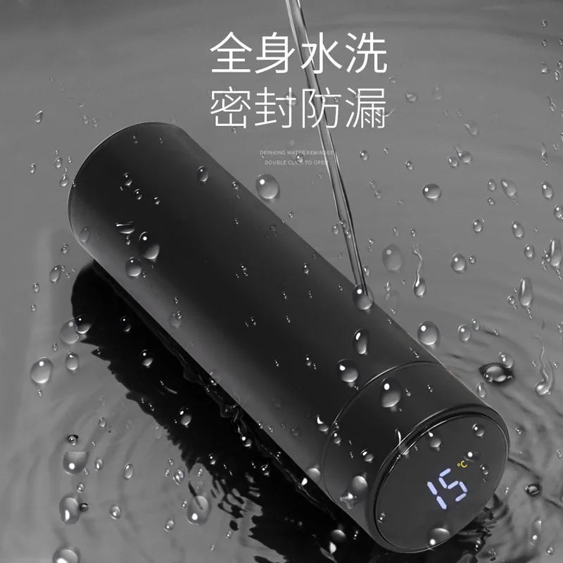 AIZINZUN Smart Display Vacuum Water Bottle – 500ML