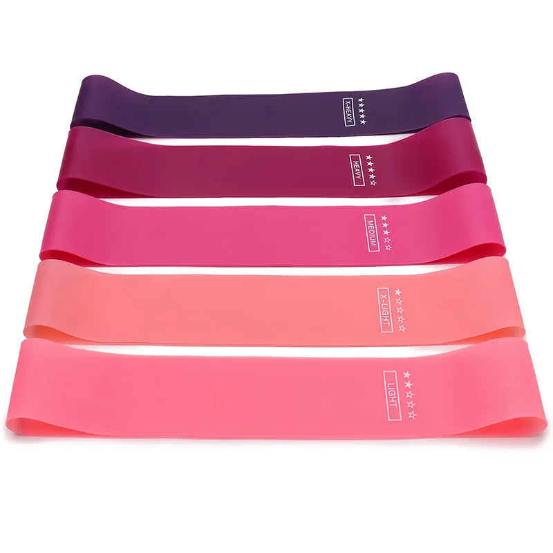 Portable Fitness Workout Equipment Rubber Resistance Bands Yoga Gym Elastic Gum Strength Pilates