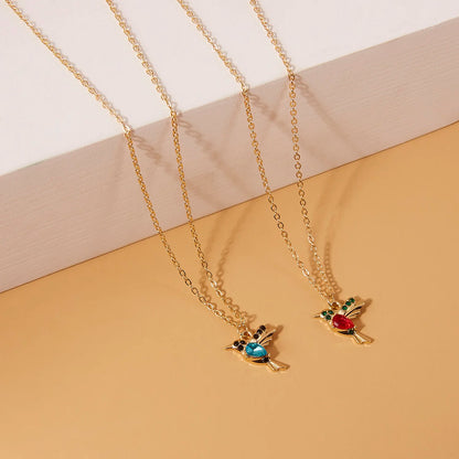 Unique Little Bird Drop Long Hanging Hummingbird  Earring Jewelry
