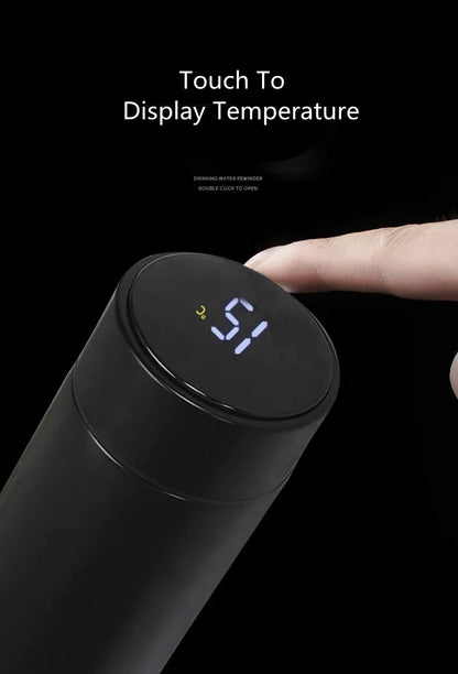 AIZINZUN Smart Display Vacuum Water Bottle – 500ML