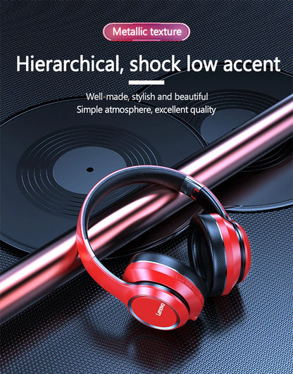 Lenovo HD200 Bluetooth Earphones Over-ear Foldable Computer Wireless Headphones