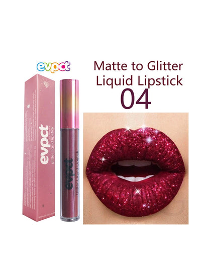 Waterproof Diamond Shimmer Glitter Lip Gloss 18 Colors