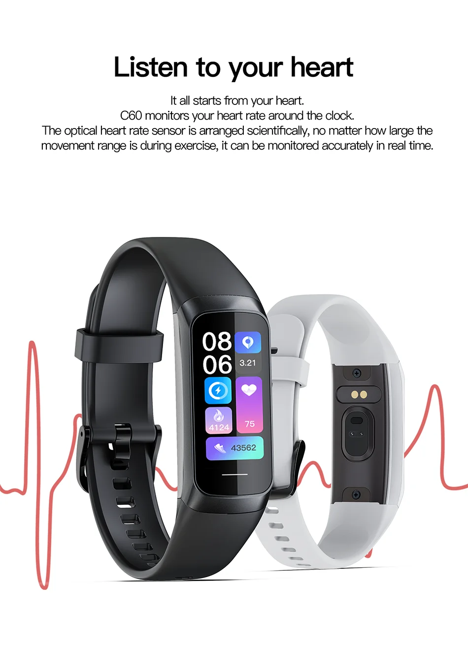 LIGE Amoled Smart Watch Men