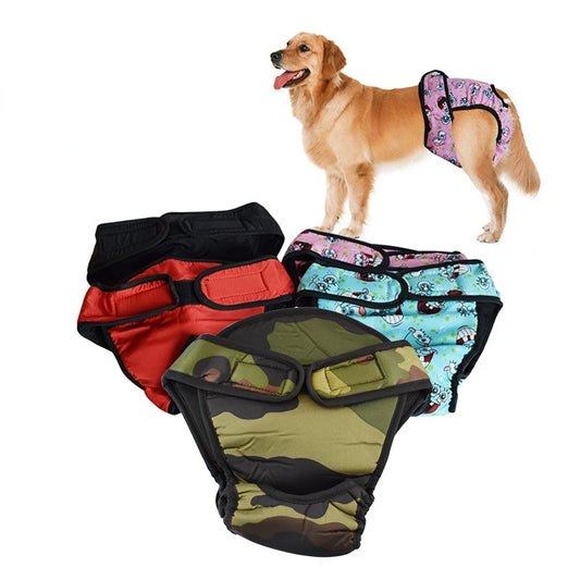 Large Dog Diaper Sanitary Physiological Pants Washable Female Dog Underwear