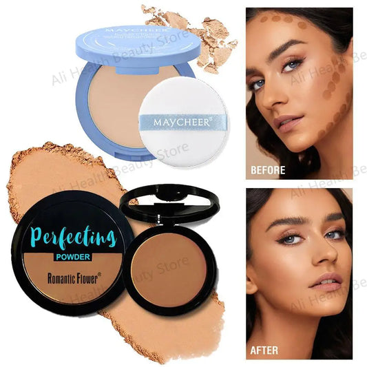 Wheat Bronzing Powder Dark Skin Foundation Matte Finish SweatproofAnd Oil Control Concealer