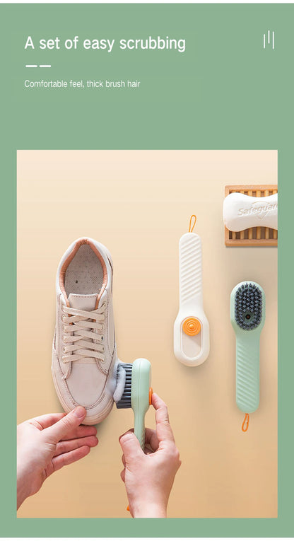 Multifunctional Cleaning Brush Soft-bristled Liquid Shoe Clothes Bush