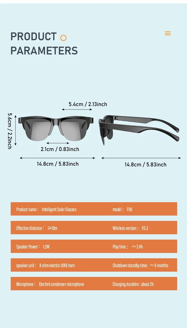 SoundShade Pro Bluetooth V5.3 Sunglasses